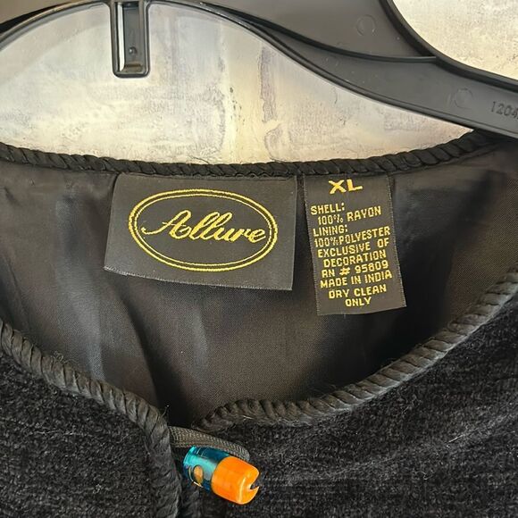 Vintage Women’s Jacket Allure Swirl Scribble Button Rainbow 80’s Jacket Size XL - Picture 8 of 15